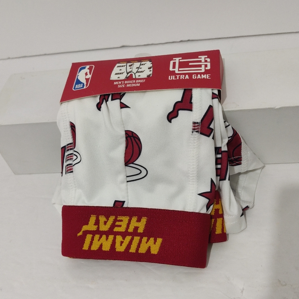 Men's Ultra Game NBA Miami Heat Boxer Briefs